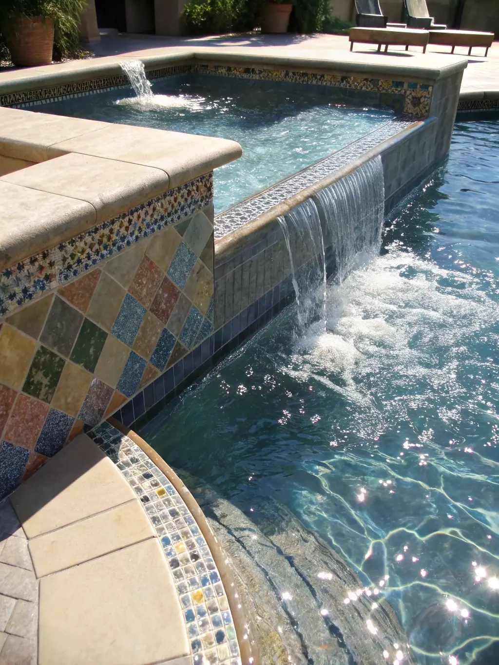 A close-up shot of a newly plastered pool surface, showcasing its smooth, even texture and pristine white color, emphasizing the quality of Victoriaspools.com's plastering work.